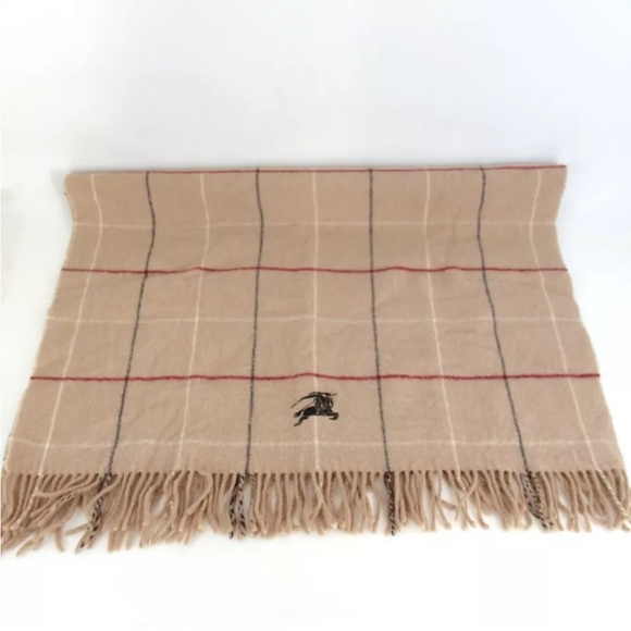 Authentic BURBERRY check pattern large wool wrap - Picture 2 of 8